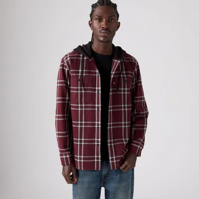 Levi's Classic Relaxed Hooded Worker In Multi