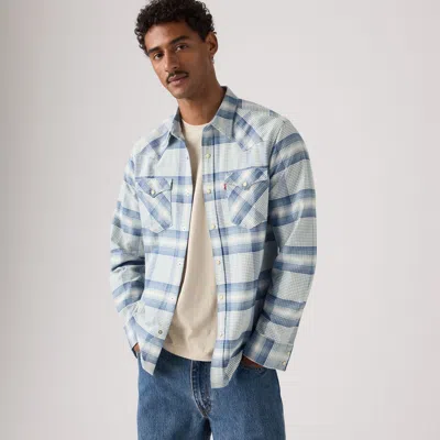 Levi's Classic Standard Fit Western Shirt In Blue