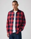 Levi's Jackson Worker Overshirt In Red