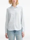 Levi's Collared Patterned Shirt In White