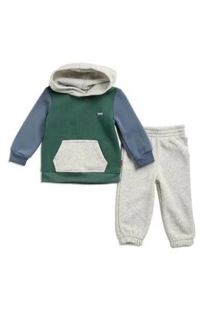 Levi's® Babies'  Colorblock Pullover Hoodie & Joggers Set In Multi