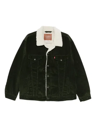 Levi's Relaxed Fit Sherpa Trkr Clothing In Green