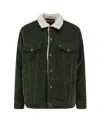 Levi's Corduroy & Faux Shearling Depot Jacket In Green