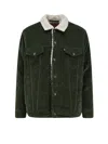 Levi's Corduroy & Faux Shearling Depot Jacket In Green