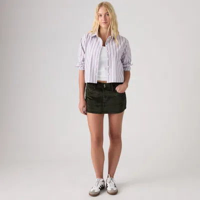 Levi's Corduroy Mini Skirt In Raven