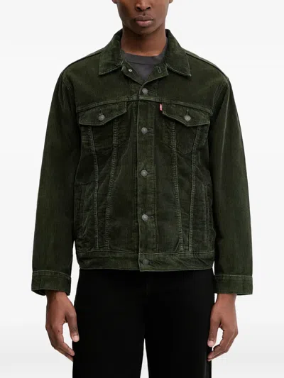 Levi's Corduroy Shirt Jacket In Green