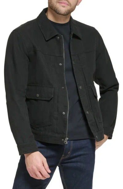 Levi's® Cotton Canvas Depot Jacket In Black