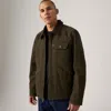 Levi's Cotton Canvas Depot Jacket With Blanket Lining In Green