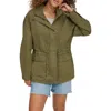 Levi's® Cotton Hooded Jacket In Olive Night