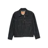 Levi's Zip-front Patch-pockets Denim Jacket In Black