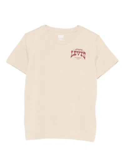 Levi's Kids' Cotton T-shirt With Print Levis In Neutral