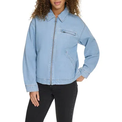 Levi's® Cotton Twill Utility Jacket With Corduroy Collar In Blue