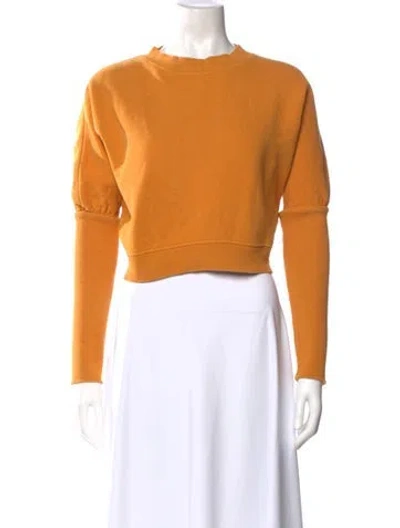 Pre-owned Levi's Crew Neck Long Sleeve Sweatshirt In Orange