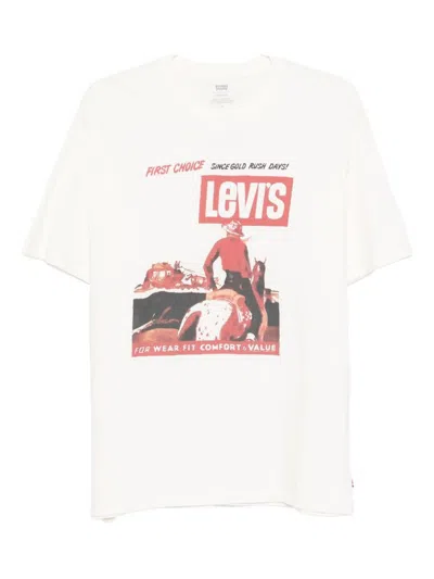 LEVI'S CREW NECK T-SHIRT WITH PRINT
