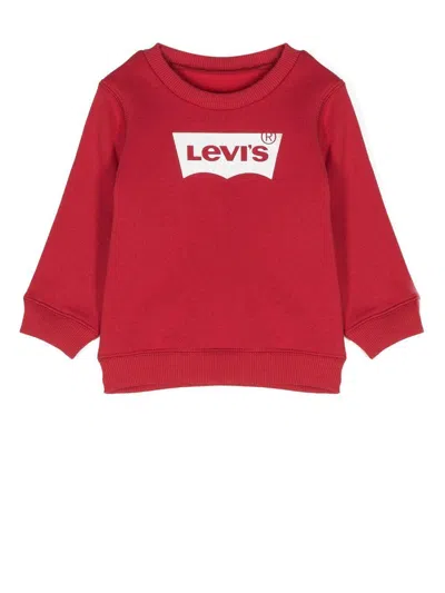 Levi's Kids' Crewneck Sweatshirt With Print Levis In Red
