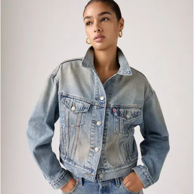 Levi's Cropped '90s Trucker Jacket In Blue