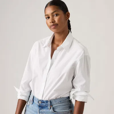 Levi's Cropped Harlie Shirt In White