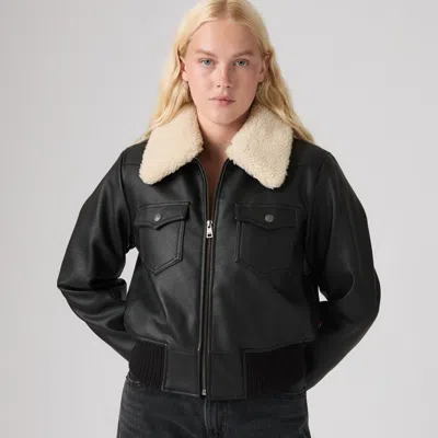 Levi's Cropped Western Bomber Jacket In Pattern