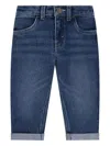 Levi's Cuffed Elasticated Jeans In Blue