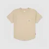 Levi's Levis Curved Hem Pocket Tee Big Boys S-xl T-shirt M In Neutral