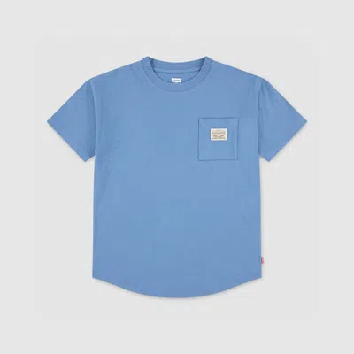 Levi's Levis Curved Hem Pocket Tee Big Boys S-xl T-shirt S In Blue