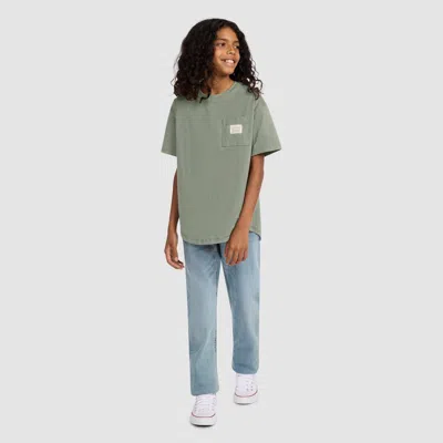 Levi's Levis Curved Hem Pocket Tee Big Boys S-xl T-shirt Xl In Green