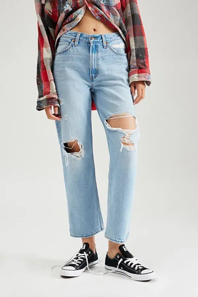 Levi's Dad Jean In Bin Day Clean Hem, Women's At Urban Outfitters In Light Blue