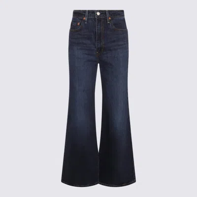 LEVI'S DARK BLUE COTTON DENIM JEANS