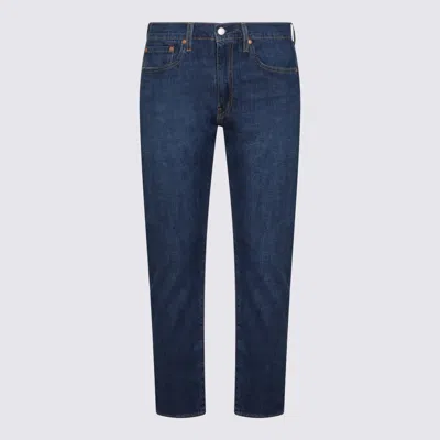 Levi's Dark Blue Cotton Denim Jeans