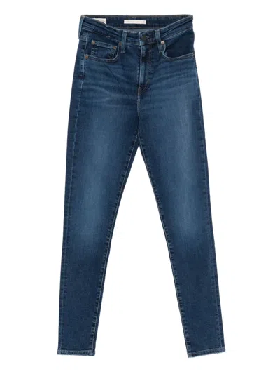 Levi's Dark-wash Five-pocket Denim Jeans In Blue