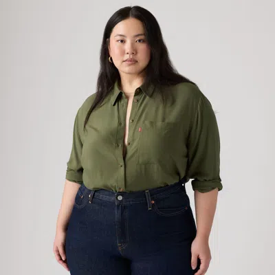 Levi's Darlene Shirt (plus Size) In Green