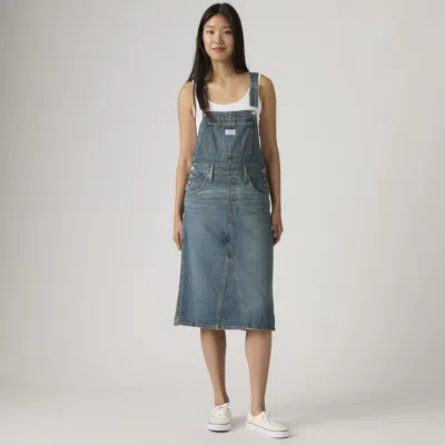 Levi's Deconstructed Skirtall In Blue