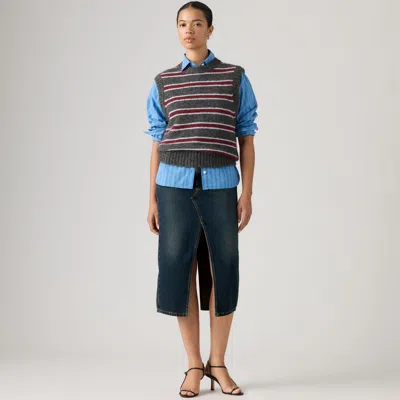 Levi's Deconstructed Slit Midi Skirt