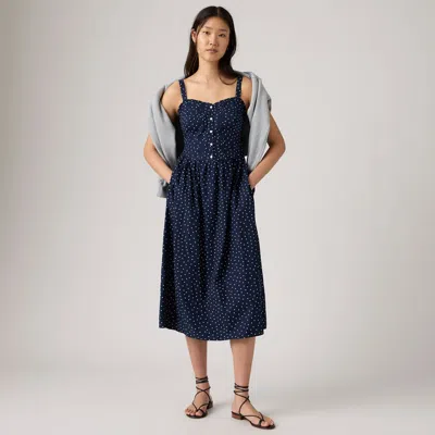 Levi's Delphine Midi Dress In Blue