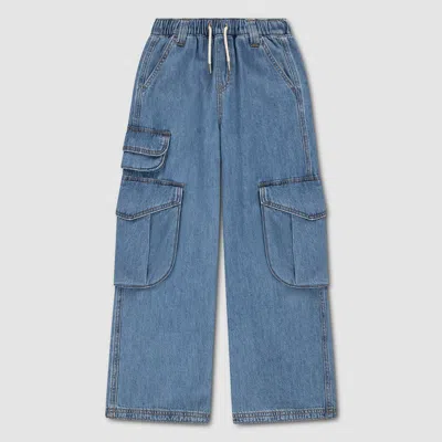 Levi's Denim 3 Pocket Cargo Little Girls 4-6x Pants 4 In Blue