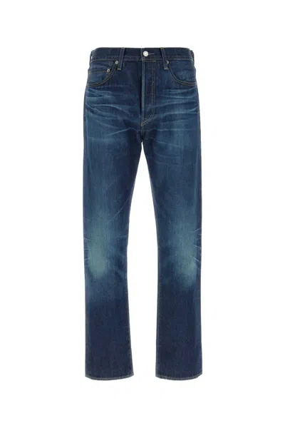 Levi's 501 Straight-leg Jeans In Light-wash Cotton In Blue