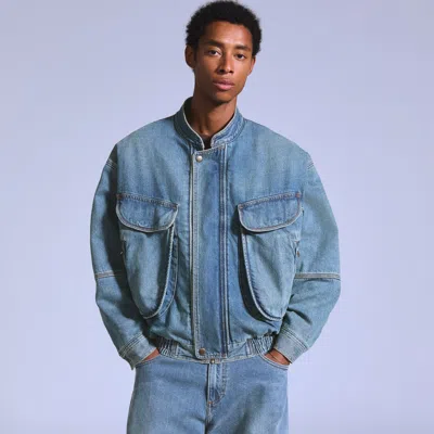 Levi's Denim Bomber Jacket In Blue