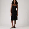 Levi's Denim Bustier Dress In Black