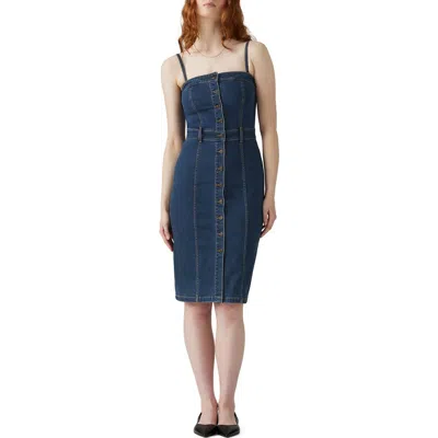 Levi's® Denim Bustier Dress In Brown