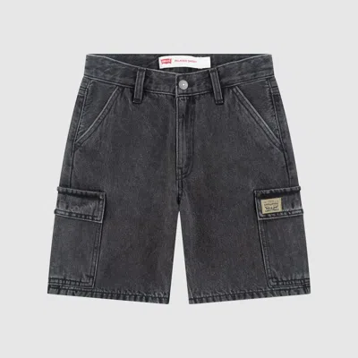 Levi's Denim Cargo Shorts Big Boys 8-20 10 In Black