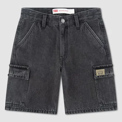 Levi's Denim Cargo Shorts Toddler Boys 2t-4t 2t In Black