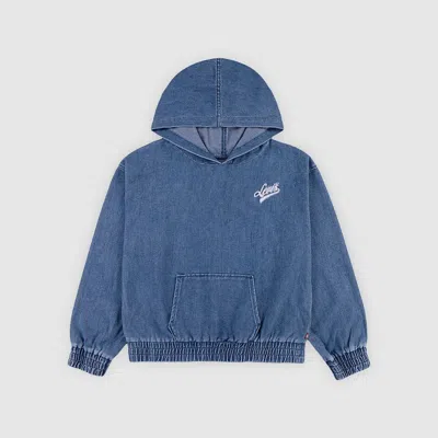 Levi's Denim Hoodie Big Girls S-xl Xl In Blue