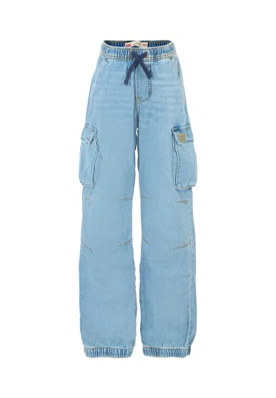 Levi's Kids' Denim Jeans For Boy With Patch In Blue