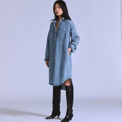 Levi's Denim Shirt Dress In Blue