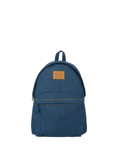 Levi's Kids' Denim Zip-fastening Backpack In Blue