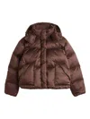 Levi's Detachable-hood Padded Jacket In Brown