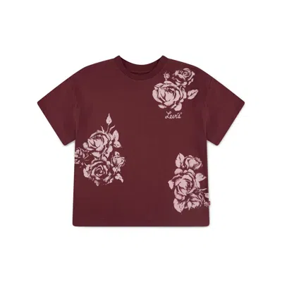 Levi's Levis Discharge Print Oversized Tee Big Girls S-xl T-shirt M In Brown