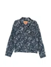 Levi's Distressed Denim Jacket In Blue