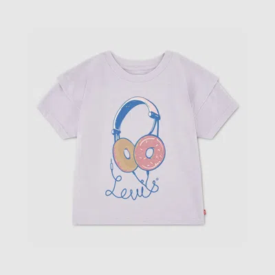 Levi's Double Sleeve Knit Top Big Girls 7-16 L In Pink
