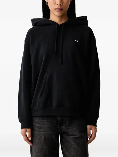 Levi's Drawstring Sweatshirt In Black